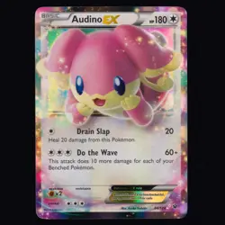Audino EX 84/124 Fates Collide Holo EX Rare Pokemon TCG MP - Image 1