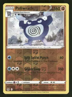 Poliwrath 085/196 Rare Lost Origin Pokemon Reverse Holo NM/M - Image 1