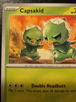 Capsakid 024/197 Common Scarlet & Violet: Obsidian Flames Pokemon TCG - Image 2