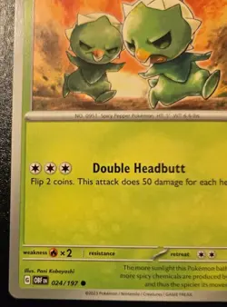Capsakid 024/197 Common Scarlet & Violet: Obsidian Flames Pokemon TCG - Image 4