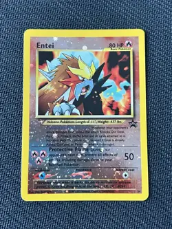 Pokemon TCG - Entei Black Star Promo 34 Reverse Holo - NM Near Mint - Image 1