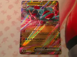 Pokemon Salamence EX Journey Together Stamped Double Rare - Image 1