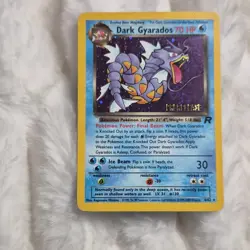 Pokemon Dark Gyarados Team Rocket 8/82 Prerelease Holo Rare Stage 1 70 HP - Image 1