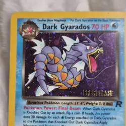 Pokemon Dark Gyarados Team Rocket 8/82 Prerelease Holo Rare Stage 1 70 HP - Image 2