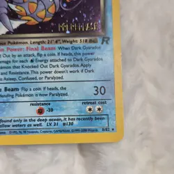 Pokemon Dark Gyarados Team Rocket 8/82 Prerelease Holo Rare Stage 1 70 HP - Image 5