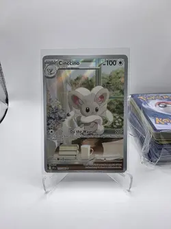 Cinccino 153/086 Illustration Rare Full Art Holo Sv: Black Bolt 2025 - Image 1