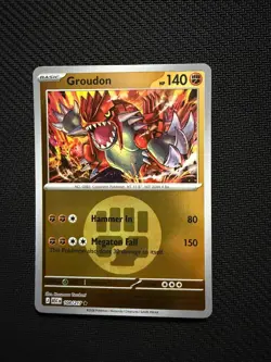 Groudon (Energy Symbol) 108/217 Holo Ascended Heroes Pokemon Reverse Holo NM - Image 1