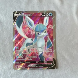 Pokemon Glaceon V Full Art Ultra Rare Holo SWSH07 Evolving Skies 174/203 - Image 1