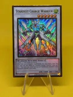 Yugioh - Stardust Charge Warrior (MAGO-EN029) - Premium Gold Rare 1st Edition - Image 1