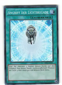 Yugioh ANGRIFF DER LICHTBRIGADE , ap05-de011 Super Rare deutsch Excellent - Image 1