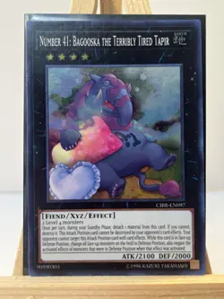 YuGiOh Number 41: Bagooska the Terribly Tired Tapir | CIBR-EN097 | Ultra/Unl NM - Image 1