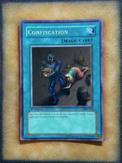 Yugioh Confiscation MRL-038 Super Rare 1st Ed LP - Image 1