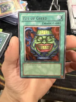 Yu-Gi-Oh! Pot of Greed Legend of Blue Eyes White Dragon LOB-119 1st Edition NM/M - Image 2