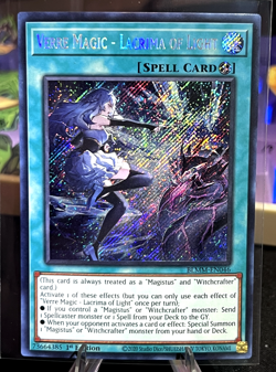 Verre Magic - Lacrima Of Light 1st Edition Secret Rare BLMM-EN046 (NM) Yu-Gi-Oh! - Image 1