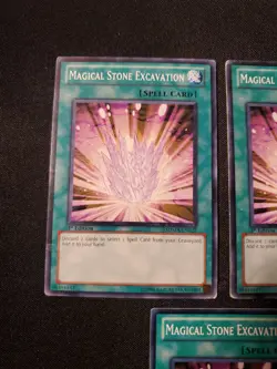 3 x Magical Stone Excavation SDMA-EN027 Common 1st Edition NM Playset Yugioh Tcg - Image 2