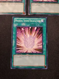 3 x Magical Stone Excavation SDMA-EN027 Common 1st Edition NM Playset Yugioh Tcg - Image 4