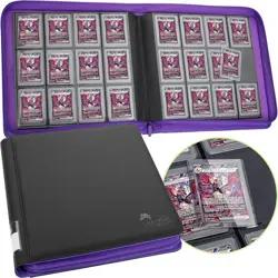 Toploader Binder, Trading Card Binder Storage, 384 12 Pocket Top Loader Binder - Image 1