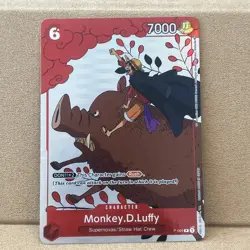 Monkey D. Luffy Holo Alt Art Rare One Piece TCG Gift Collection 2023 P-001 NM - Image 1