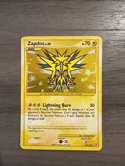 Zapdos Pokemon Card 150/147 Holo Secret Rare Supreme Victors HP/DMG - Image 1