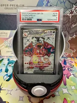 Charizard ex PSA MINT 9 215/197 Obsidian Flames Ultra Rare Holo Pokemon Card - Image 1