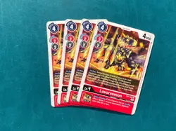 LaVorvomon EX3-007 Playset Draconic Roar Digimon Card Game x4 - Image 1