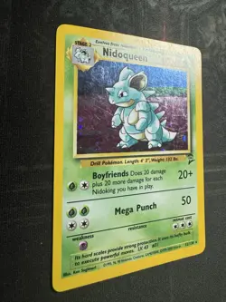 Vintage 2000 Pokemon Base Set 2 Nidoqueen 12/130 Holo Card LP~MP! - Image 4