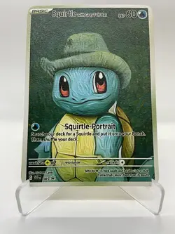 Squitrle hp60 Van Gogh Gold Metal Pokemon Card-Collectible Gift Display！ NICE! - Image 1