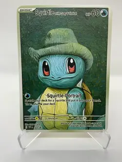 Squitrle hp60 Van Gogh Gold Metal Pokemon Card-Collectible Gift Display！ NICE! - Image 2