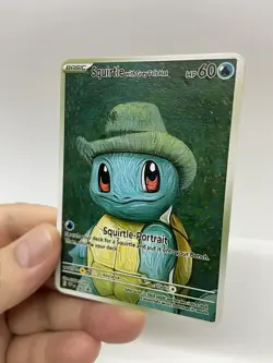 Squitrle hp60 Van Gogh Gold Metal Pokemon Card-Collectible Gift Display！ NICE! - Image 4