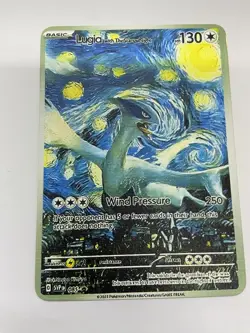 Lugia hp130 Van Gogh Gold Metal Pokemon Card-Collectible Gift Display！ NICE! - Image 1