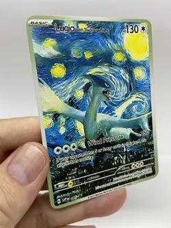 Lugia hp130 Van Gogh Gold Metal Pokemon Card-Collectible Gift Display！ NICE! - Image 5