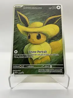 Eevee hp60 Van Gogh Gold Metal Pokemon Card-Collectible Gift Display！ NICE! - Image 2