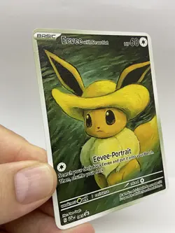 Eevee hp60 Van Gogh Gold Metal Pokemon Card-Collectible Gift Display！ NICE! - Image 4