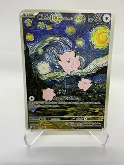 Clefairy hp60 Van Gogh Gold Metal Pokemon Card-Collectible Gift Display！ NICE! - Image 2
