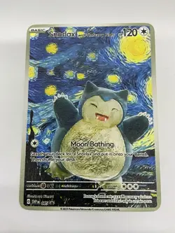Snorlax hp120 Van Gogh Gold Metal Pokemon Card-Collectible Gift Display！ NICE! - Image 2