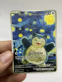 Snorlax hp120 Van Gogh Gold Metal Pokemon Card-Collectible Gift Display！ NICE! - Image 3