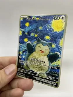 Snorlax hp120 Van Gogh Gold Metal Pokemon Card-Collectible Gift Display！ NICE! - Image 4
