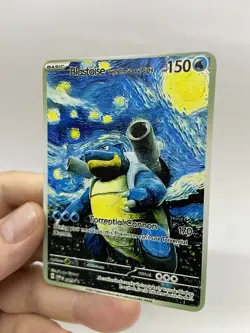 Blastoise hp150 Van Gogh Gold Metal Pokemon Card-Collectible Gift Display！ NICE! - Image 4
