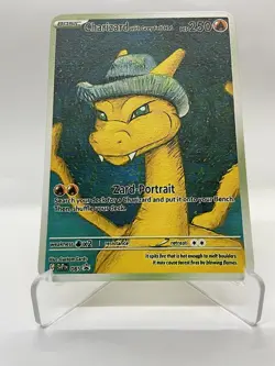 Charizard hp60 Van Gogh Gold Metal Pokemon Card-Collectible Gift Display！ NICE! - Image 5