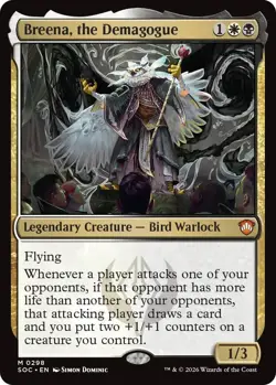 MTG - [SOC - 298 ] Breena, the Demagogue - Commander: Secrets of Strixhaven - Image 1