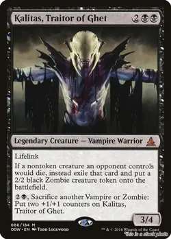 Kalitas, Traitor of Ghet [OGW - 86] - NM TCG MTG - Image 1