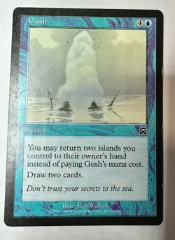 MTG Magic the Gathering Gush Mercadian Masques Played See Scan - Image 1