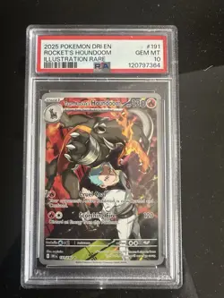 Pokemon TCG - Team Rocket's Houndoom Full Art English PSA 10 - Image 1