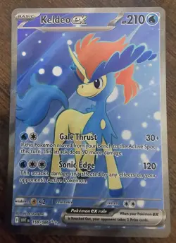 Pokemon Card Keldeo-EX 159/086 Ultra Secret Rare Scarlet & Violet White Flare - Image 1