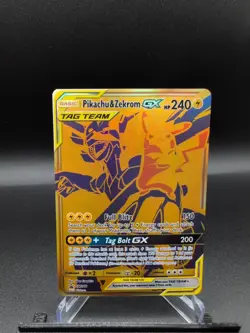 Pikachu & Zekrom GX Tag Team SM248 Promo Sun & Moon Pokemon 2021 - Image 2
