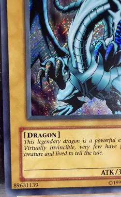 Konami Yu-Gi-Oh! TCG Blue-Eyes White Dragon BPT-009 Foil English ATK 3000 - Image 3