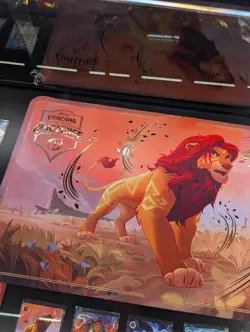 Disney Lorcana Simba exclusive DLC Foil Playmat Sealed from price wall - Image 1