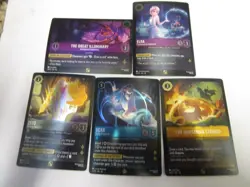 Disney Lorcana in the Well Promo Cards Zeus Scar Elsa Great Illuminary Horseman - Image 2