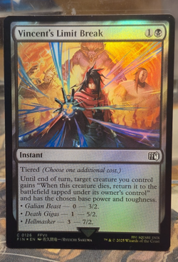 FOIL Vincent's Limit Break MTG Final Fantasy NM Common C 0126 FFVII Card Instant - Image 1