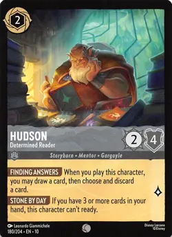 Hudson Determined Reader 180/204 Whispers in the Well Disney Lorcana - Image 1